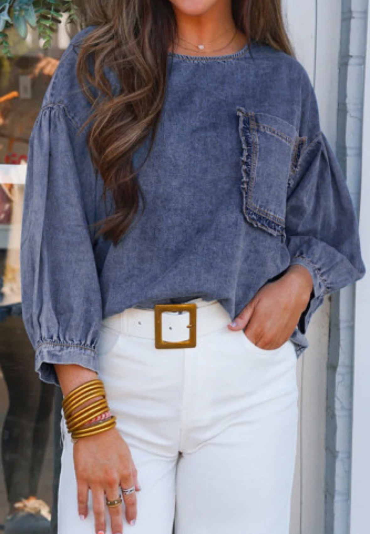 Denim Blouse